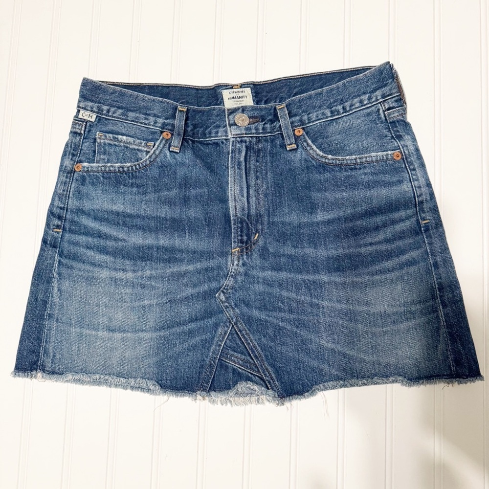 Citizens Of Humanity Premium Vintage Denim Mini Skirt - Size 26